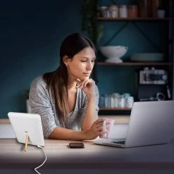 ClearSun 8 in. White LED Light Therapy Lamp by OttLite -Outlet OttLite Store white ottlite desk lamps cslt000w 66 1000