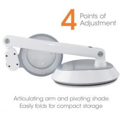 9 in. Space-Saving LED Magnifier Desk Lamp by OttLite -Outlet OttLite Store white ottlite desk lamps g97wgc ffp 1f 1000