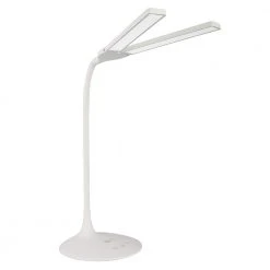 13.25 in. to 26 in. White Dual Head Desk LED Lamp by OttLite