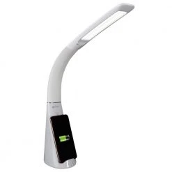 Purify LED Sanitizing 14 in. White Desk Lamp with Wireless Charging by OttLite