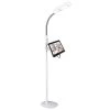 40 in. White/Grey Adjustable LED Floor Lamp with USB and Tablet Stand by OttLite