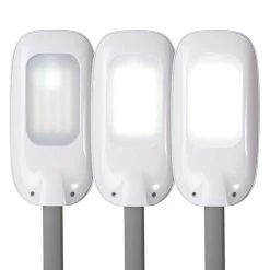 48 in. White Dimmable LED Floor Lamp with Magnifier by OttLite -Outlet OttLite Store white ottlite floor lamps csp57wgc shpr 4f 1000