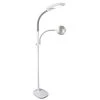 48 in. White Dimmable LED Floor Lamp with Magnifier by OttLite