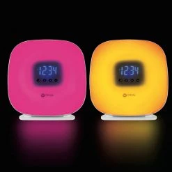 7.6 in. White Wake Up Your Way Light and Alarm Clock by OttLite -Outlet OttLite Store white ottlite lamp bases wu1fr9 ffp 44 1000