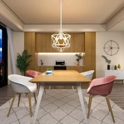 Bailey 15.7 in. 3-Light White Candlestick Geometric Chandelier with Adjustable Rod by TRIBESIGNS WAY TO ORIGIN -Outlet OttLite Store white tribesigns way to origin chandeliers hd zysf0144 31 1000