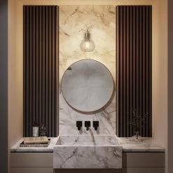 Sabine 5 in. 1-Light White Vanity Light Globe Shade Bathroom Wall Sconce Clear Glass Ball Polished Nickel by TRIBESIGNS WAY TO ORIGIN -Outlet OttLite Store white tribesigns way to origin vanity lighting th sf0220 wzz 44 1000