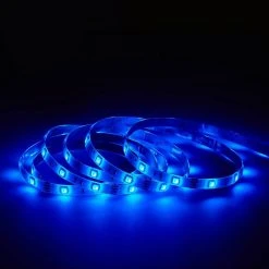 Indoor/Outdoor 6.6 ft. Color Changing RGB LED Tape Light Kit by Westek -Outlet OttLite Store white westek led strip lights ltape2mrgb t 66 1000