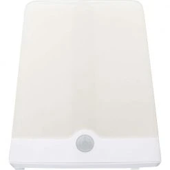 4.875 in. White Outdoor Motion-Activated Monolith Table Lamp with Red, Green and Blue Color Modes by Westek