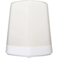 4.875 in. White Outdoor Motion-Activated Monolith Table Lamp with Red, Green and Blue Color Modes by Westek -Outlet OttLite Store white westek outdoor table lamps ls3101rgb n1 fa 1000