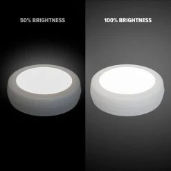 LED White Adjustable Puck Light with Remote and Batteries (6-Pack) by Westek -Outlet OttLite Store white westek puck lights bl pcct w6 31 1000