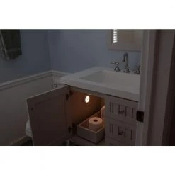 Motion Activated Adjustable LED White Puck Light (2-Pack) by Westek -Outlet OttLite Store white westek puck lights bl pmtn w2 31 1000