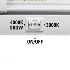 18 in. LED White Grow Under Cabinet Light by Westek -Outlet OttLite Store white westek under cabinet lights growcct l18 l 76 1000