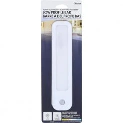 8.5 in. LED White Battery Powered Low Profile Under Cabinet Light with Sensor by Westek -Outlet OttLite Store white westek under cabinet lights lw1104w n1 76 1000
